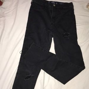 Distressed black jeans!